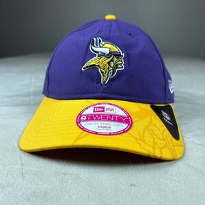 New Era Minnesota Vikings Sports Hat Cap Women Blue & Yellow Adjustable 9Twenty